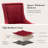 Solid Wood Fabric Upholstered Dining Chairs Kitchen Chairs (Set of 6)-2133233307-2114706257