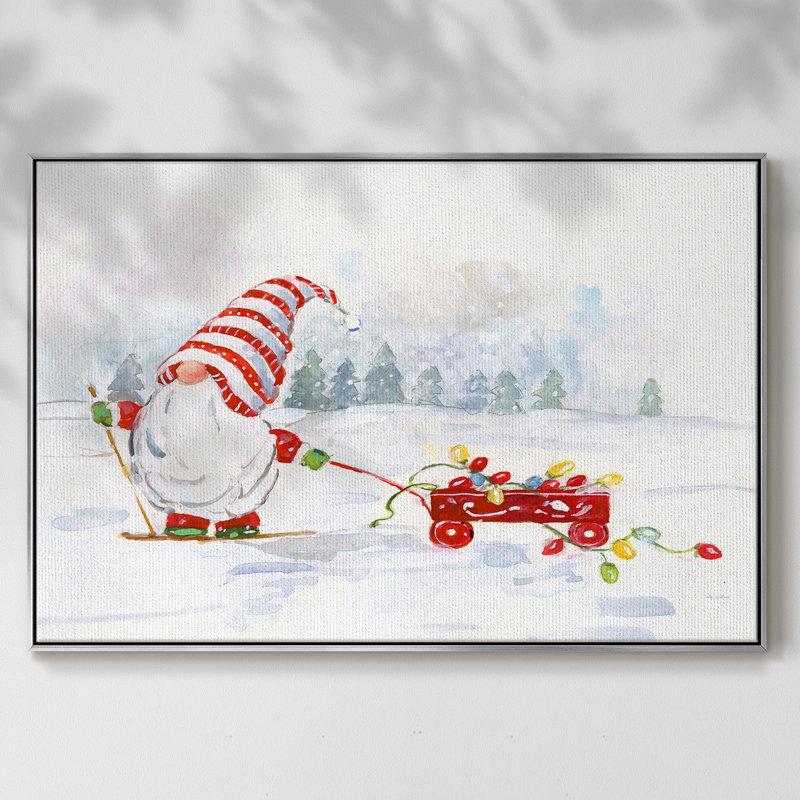 Gnome d'hiver II, Argent, H 27 po x l 41 po x P 2 po