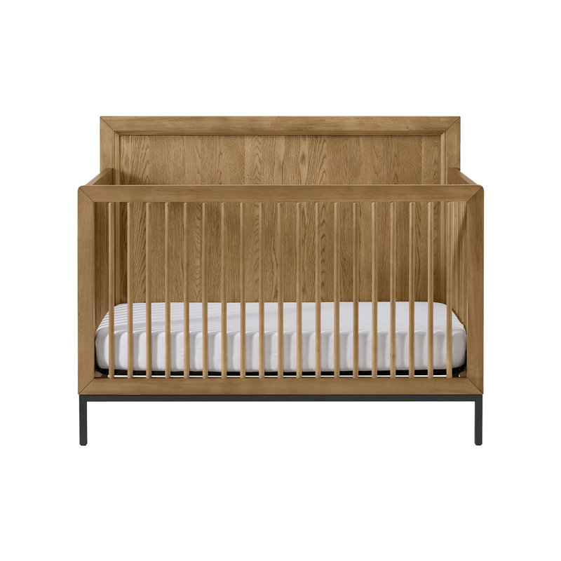 Lit de bébé convertible standard en bois massif et manufacturé