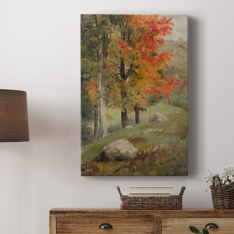 Paysage rétro CCXLVIII - Cavas enveloppés de galerie, H 27 po x l 18 po
