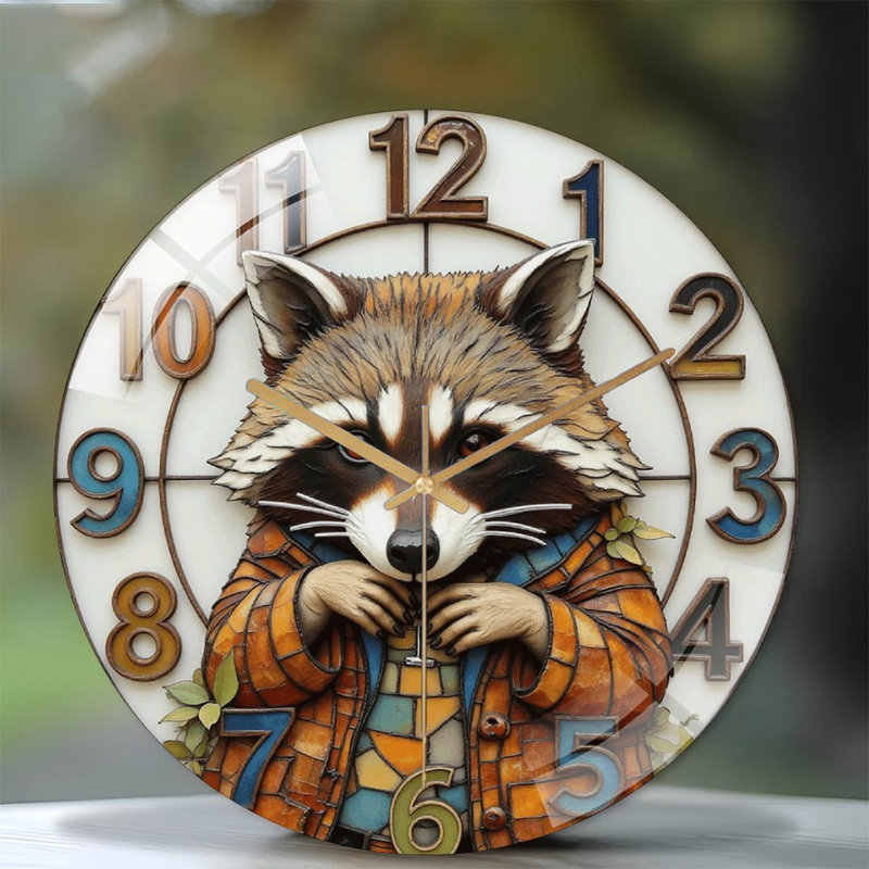 Horloge murale Raccoon