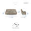 Canapé inclinable électrique 86,5 po Kaniel-1411243092
