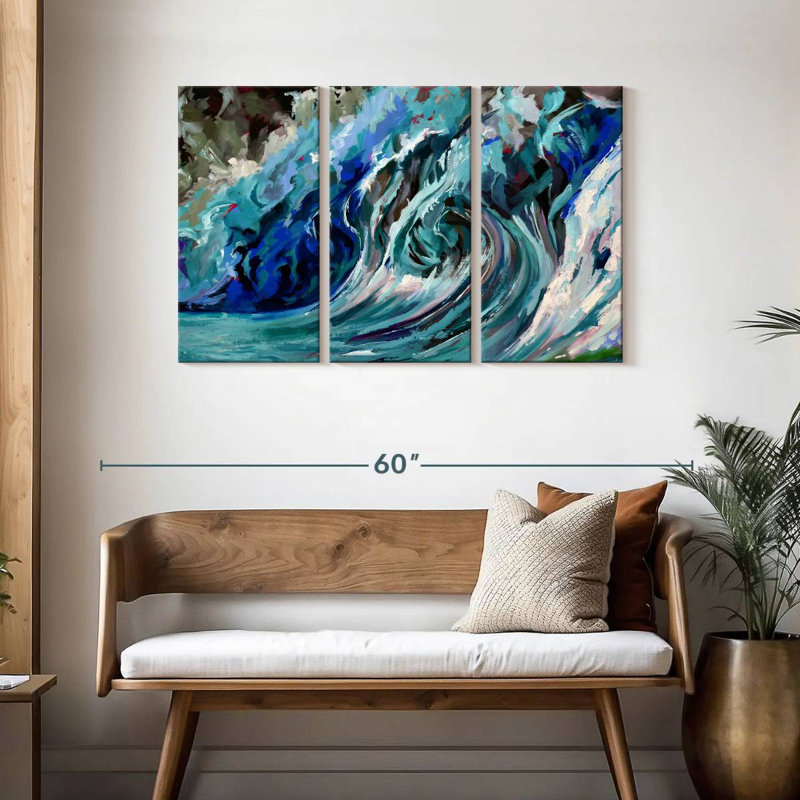 Gillard A Blue Wave, 28" H x 45" W