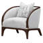 Houston Matching Chair - Pebble/Walnut