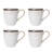 Pfaltzgraff Promenade Column 16-Piece Stoneware Dinnerware Set, Service for 4