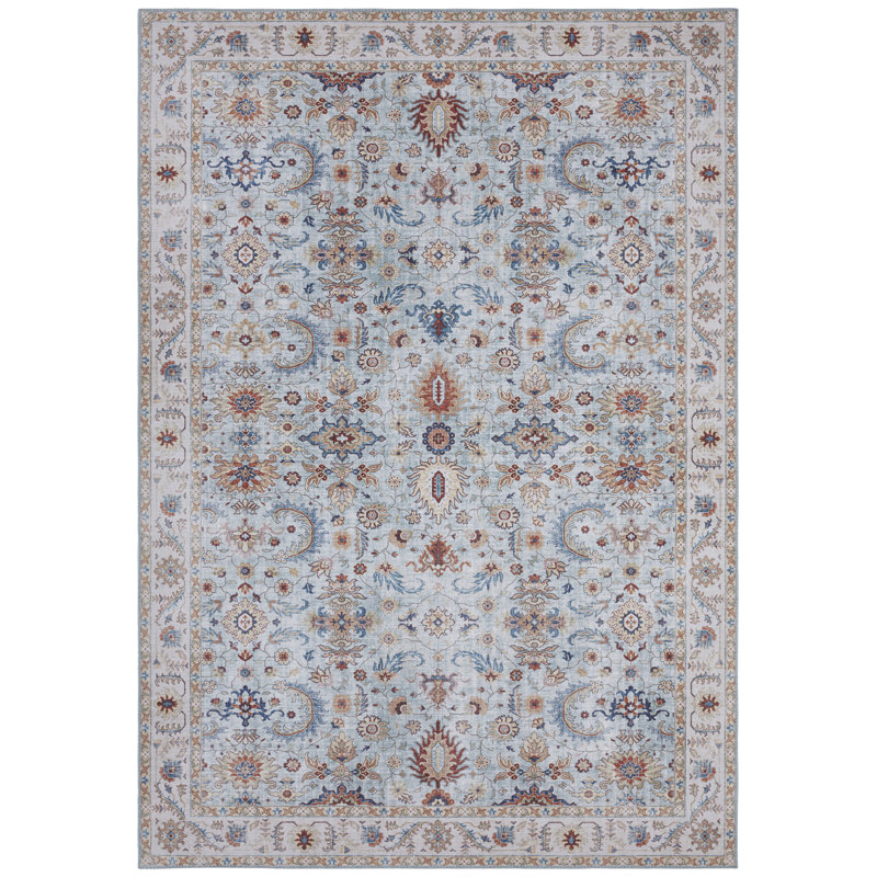 Vivana Tufted Sky Blue Rug, Rectangle 80 x 150cm