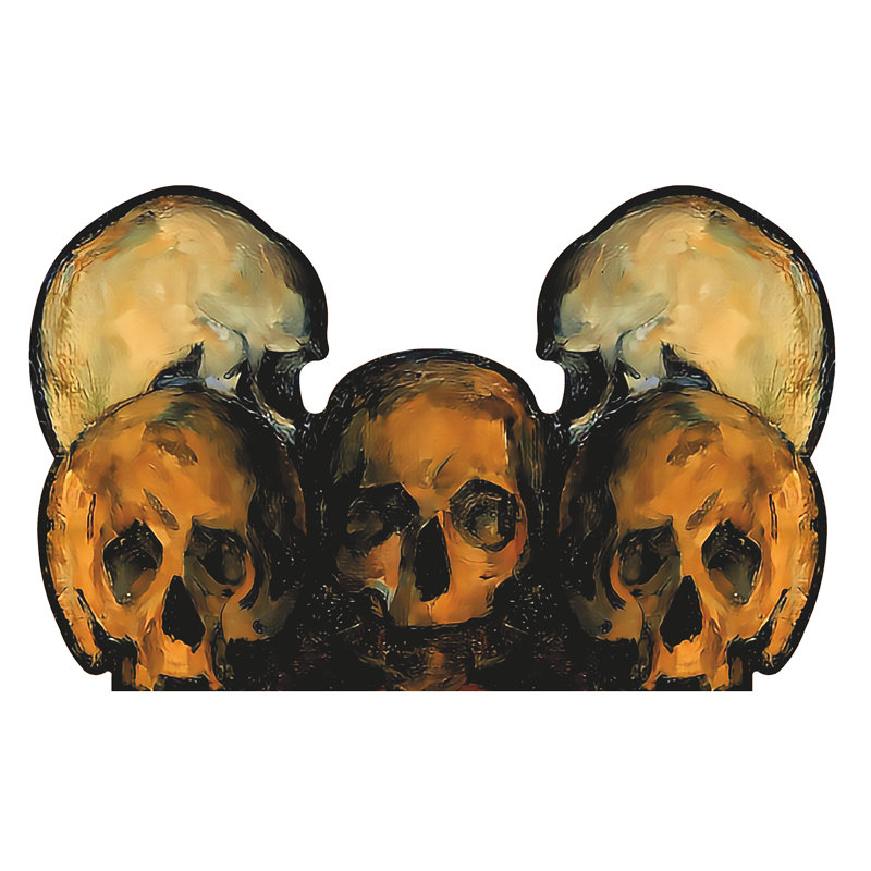 «Skull Pile», peinture de Paul Cezanne