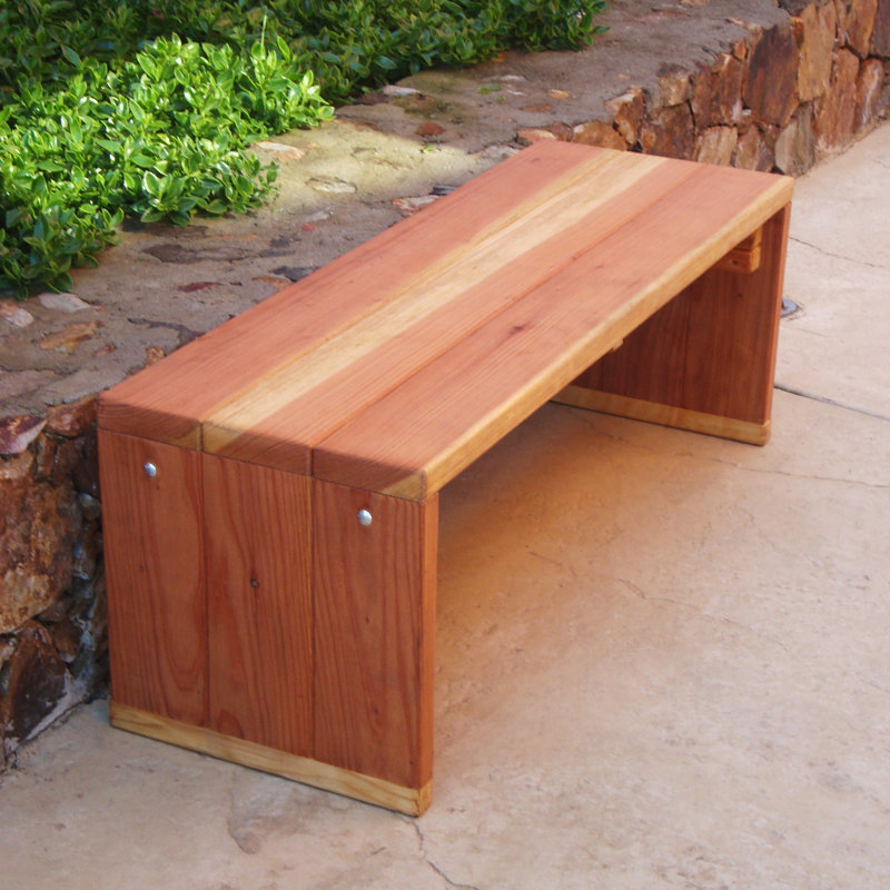 Banc de pinic en bois Montserrat, H 17 po x l 48 po x P 11 po, Super Deck