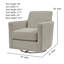 Fauteuil oscillant Sand Pearl