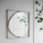 Miroir Poppy avec cadre en métal doré
