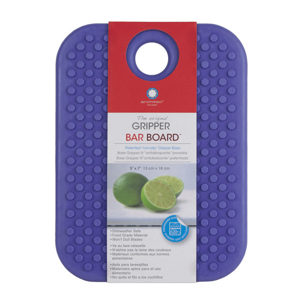 Architec 3-Piece Poly Reversible Cutting Boards Set, Assorted Sizes, Blue