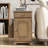 U-Can Vintage End Table Flip Top Side Table with USB Ports, One Multifunctional Drawer with cup holders, Sofa Couch Table with Bookshelf for Living room and Small Space-2046191430
