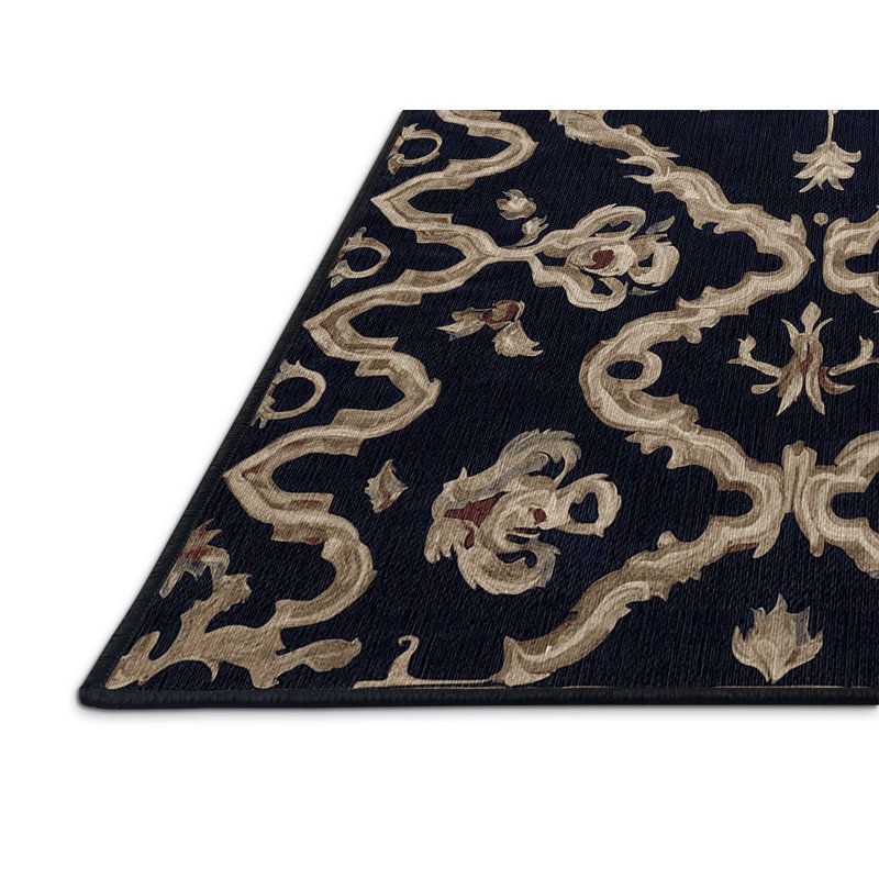 Machine Washable Gray Area Rug, Rectangle 8' x 10'