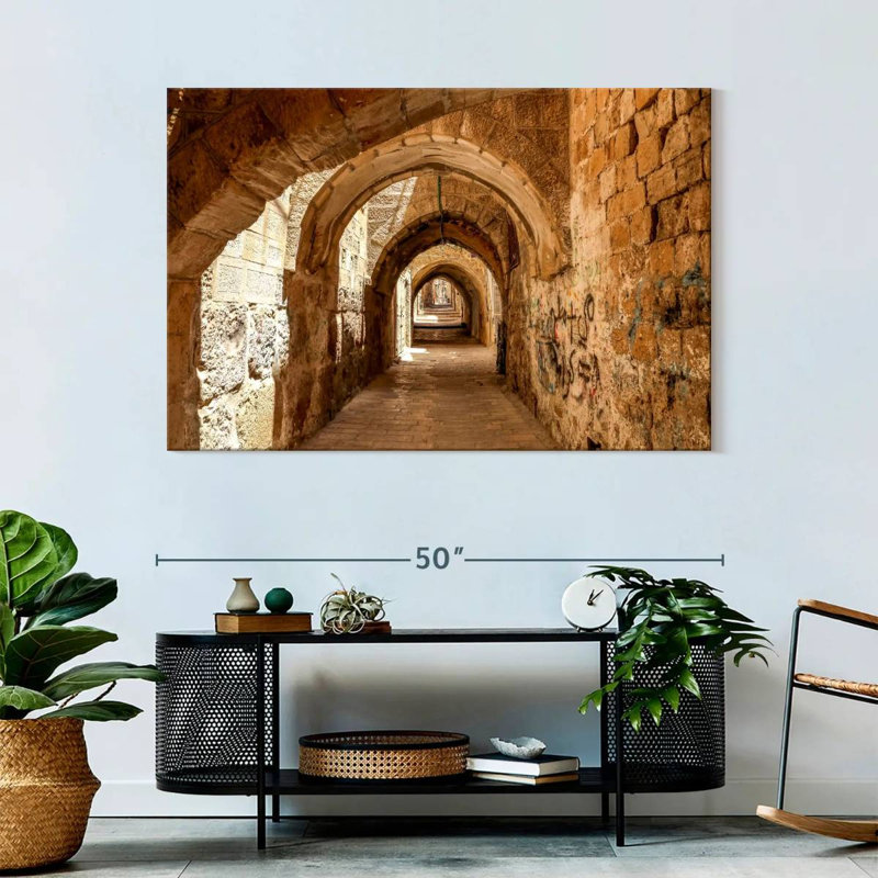 Kavia Stone Alley à Jérusalem, H 32 po x l 48 po