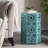 Galore 14" Side Table With Sunburst Cut Out Design, Teal-20099827-20099824