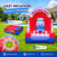Jeu de lancer de balles gonflable Wellcomer de 1,8 m (6 pi) avec 10 balles et souffleur intégré, cible gonflable pour fêtes et événements dans le jardin.