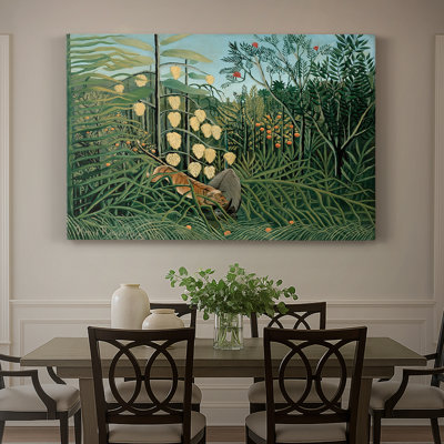 Combat entre un tigre et un buffle - Henri Rousseau - Toile tendue avec châssis - 1908