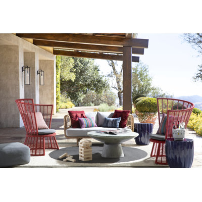 Kavis Outdoor Round Coffee Table