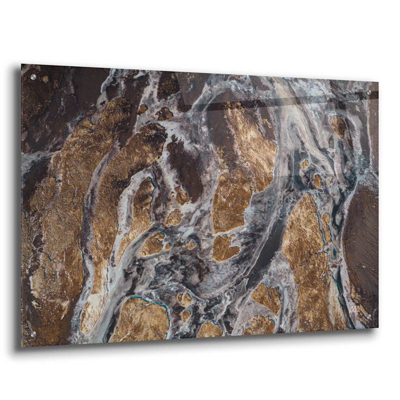  «Over Islande» par Max Blakesberg Studios, art mural en verre acrylique, 24 po x 16 po, H 24 po x l 36 po x P 0,2 po