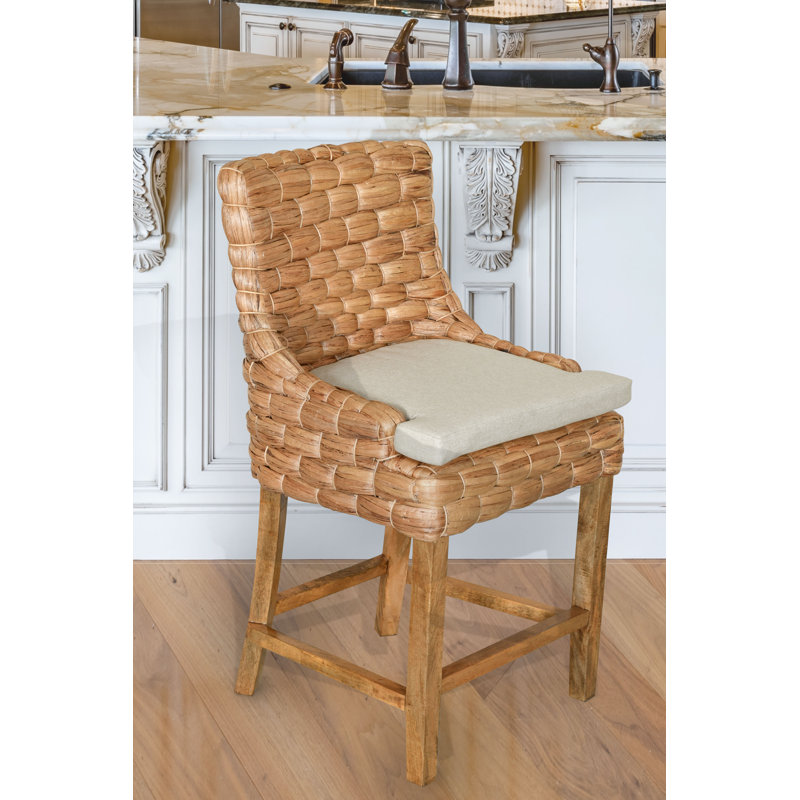 Celenne Water Hyacinth, Counter Stool (25" Seat Height)