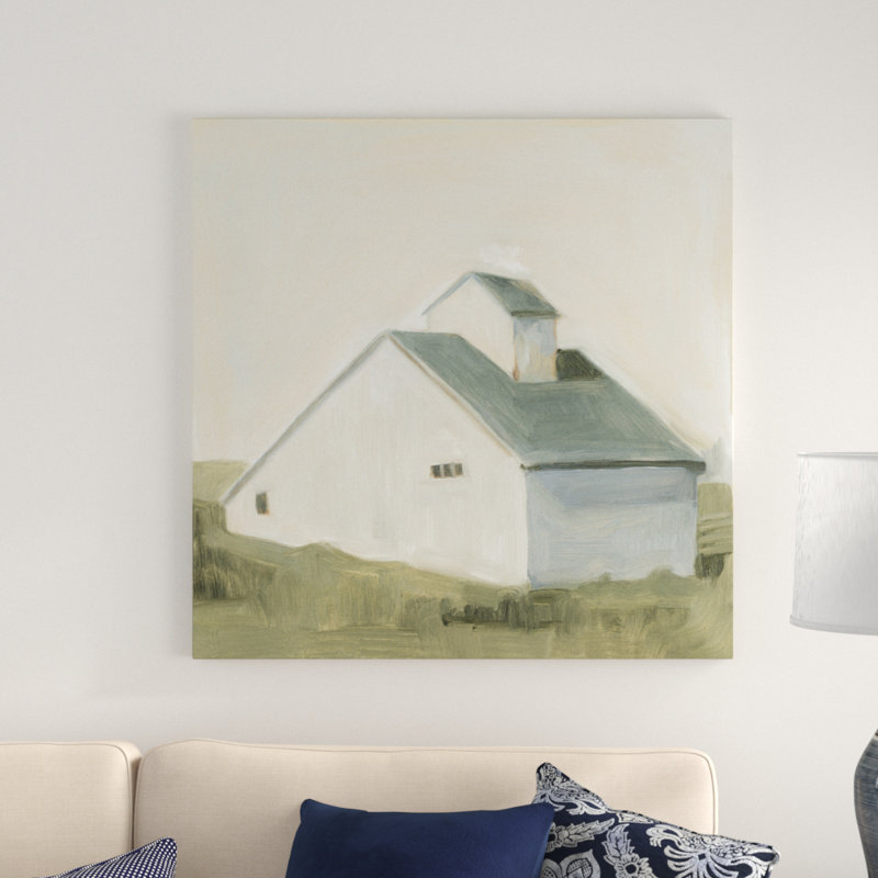 «Serene Barn I» par Emma Scarvey - reproduction d'art sur toile, H 36 po x l 36 po