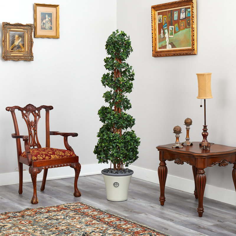 68 po Arbre artificiel en forme de lierre anglais en spirale résistante aux rayons UV (intérieur / extérieur)
