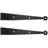 12" Strap Hinge: 2 1/4" Offset (Per Pair)
