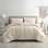 Modern Threads - Beck Comforter Set - Down Alternative Brushed Microfiber - Elegant All Season Bedspread Set - includes Comforter, Shams, & Decorative Pillow