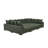 Large Seating Corduroy Modular Sleeper Sectional-736841937