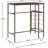 Bar Table Set for 3, Bar Table and Chairs, High Table with Wine Rack, Shelf, Glasses Holder, Dining Chairs with Ergonomic Curved Backrest for Kitchen Dining Room
