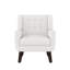 Fauteuil capitonné en lin capitonné avec pieds en bois massif-782981092-782981020