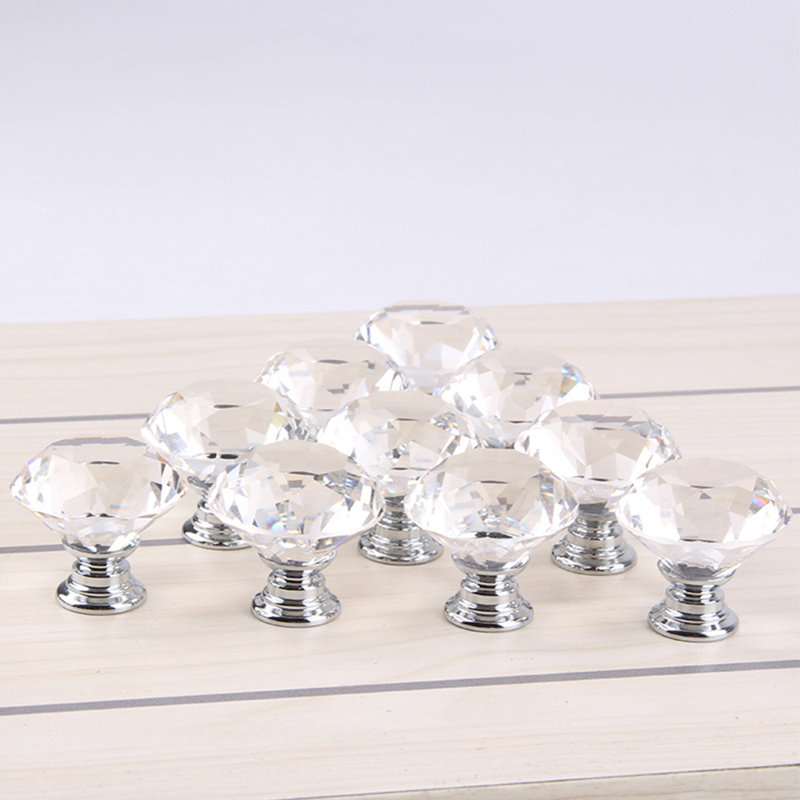 poignées de tiroir en cristal 10X Diamond