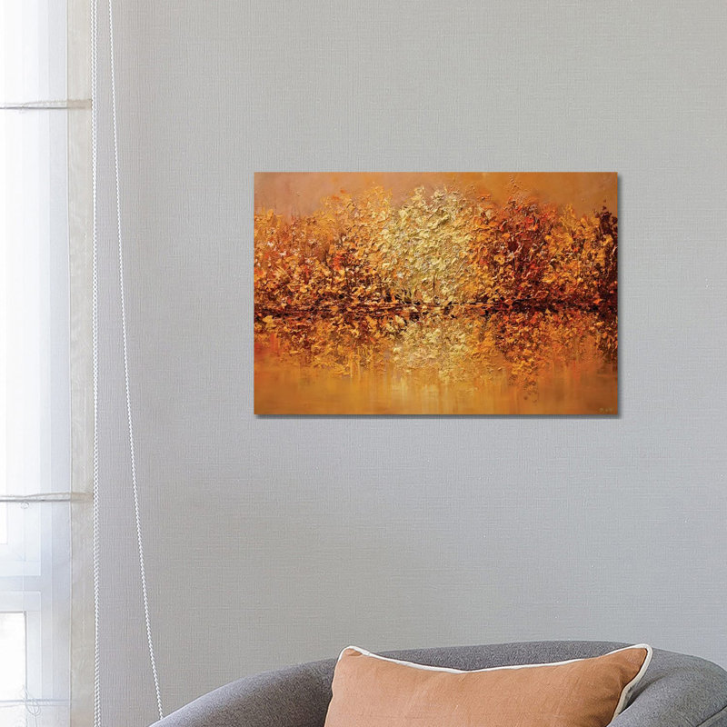 Orange County by Osnat Tzadok - Painting on Canvas, No Framed, 101.6 cm H x 66.04 cm W x 3.175 cm D