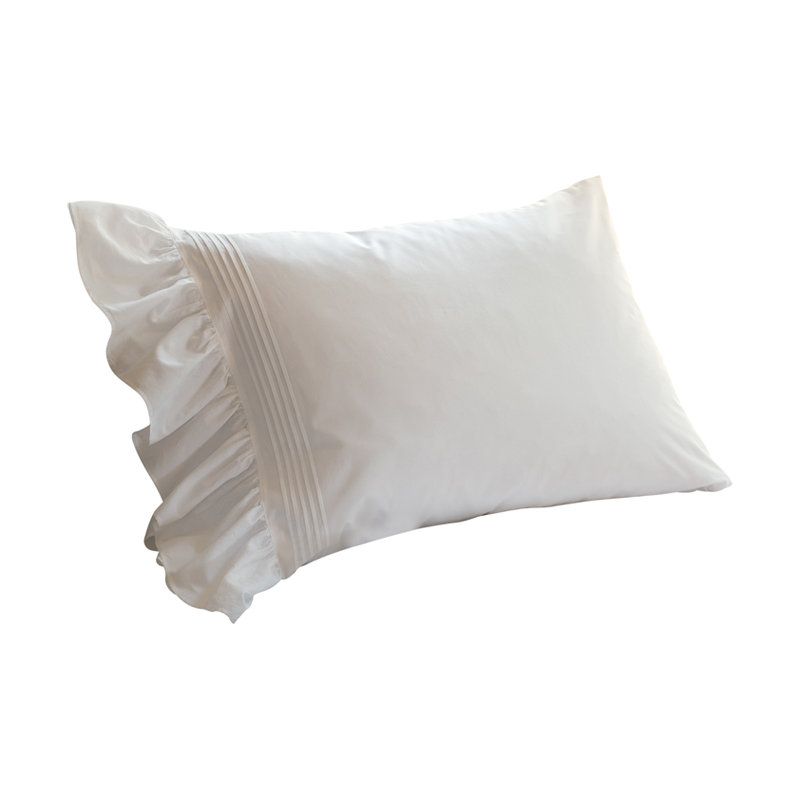 Margaret 300 Thread Count 100% Cotton Percale Pillowcase, Standard