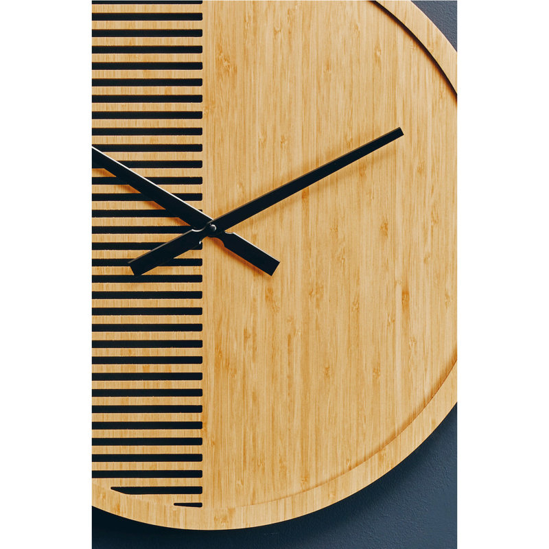 Whittman Wood Wall Clock, 60 H x 60 W x 5 D cm
