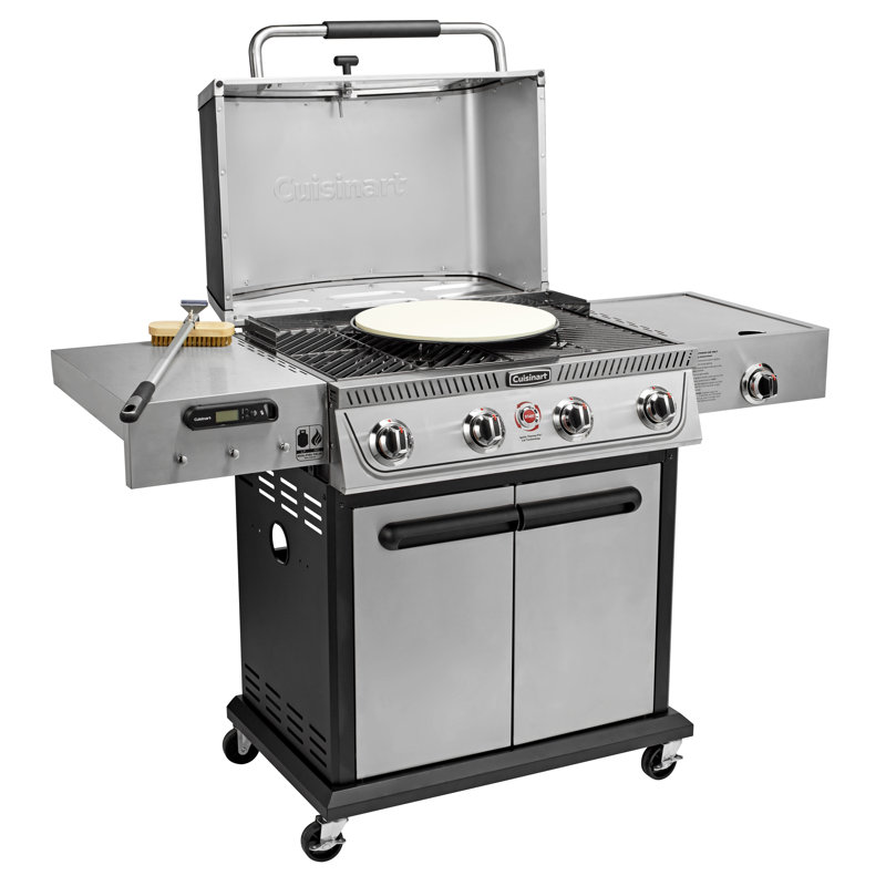 Propel+ Four Burner 3-in-1 Gas Grill (grill, Griddle, Pizza Oven) 