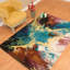 Tapis abstrait bleu / brun / ivoire Ehlert-23170258