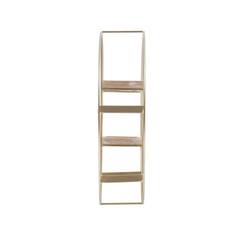 Khala 4 Piece Circle Accent Shelf, Gold