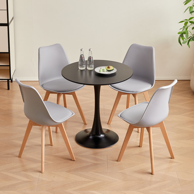 Quade Upholstered Dining Chair, Grey, 4