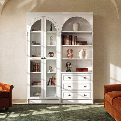 86.6'' H X 63'' W Arched Display Cabinet