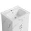 Meuble-lavabo 00 po, blanc (sans lavabo en céramique)