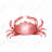 Crab Kitchen Animals Round Outdoor Area Rug | Home Decor