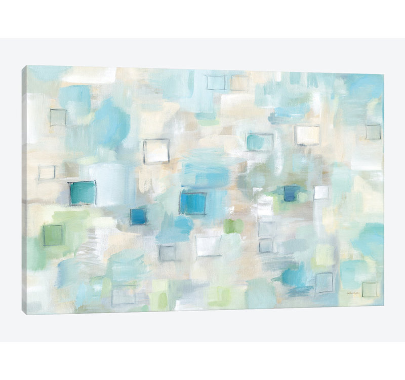 « grid ensemble landscape », impression sur toile, H 26 po x l 40 po x P 1,5 po, Pas de tapis, Toile tendue