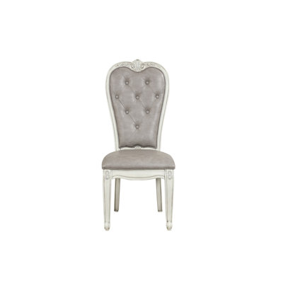 Ellia Tufted Fabric Side Chair Dining Chair -  Benjara, BM316493