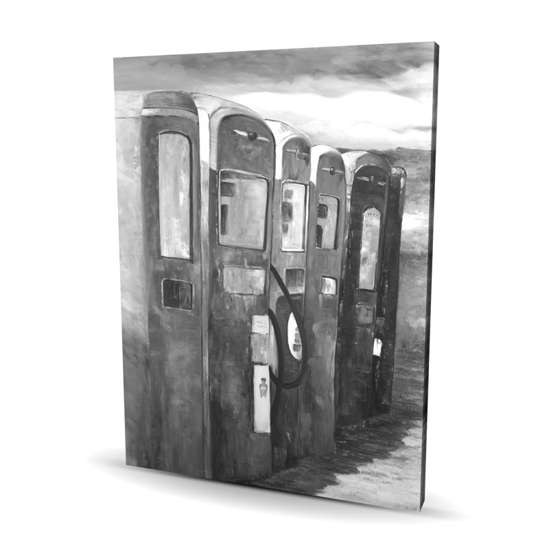 Art rétro sur toile monochrome, H 48 po x l 36 po