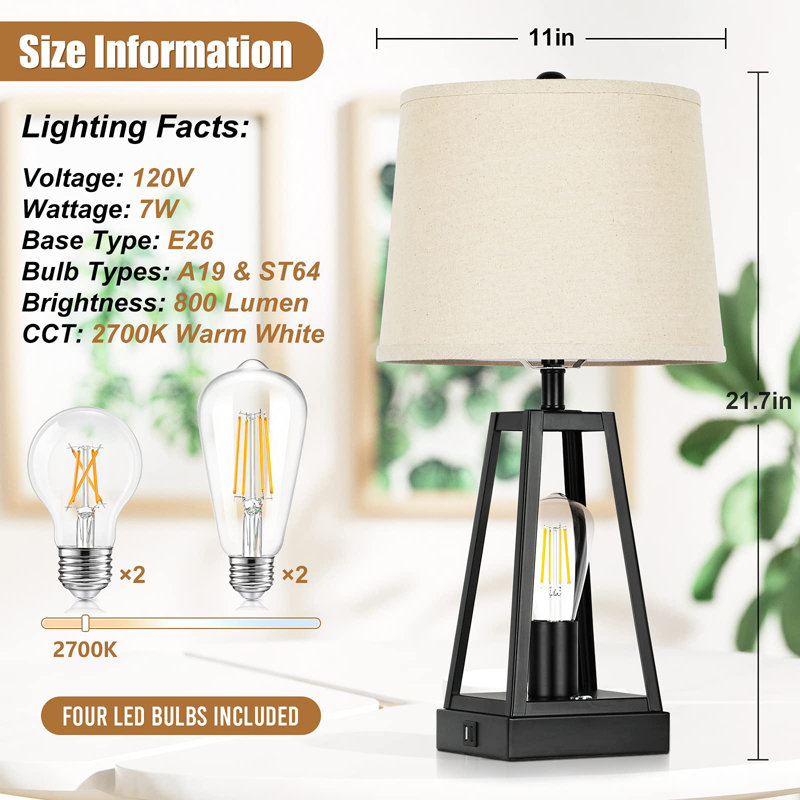 Erdenheim USB Table Lamp