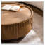 Table basse ronde avec piédestal robuste