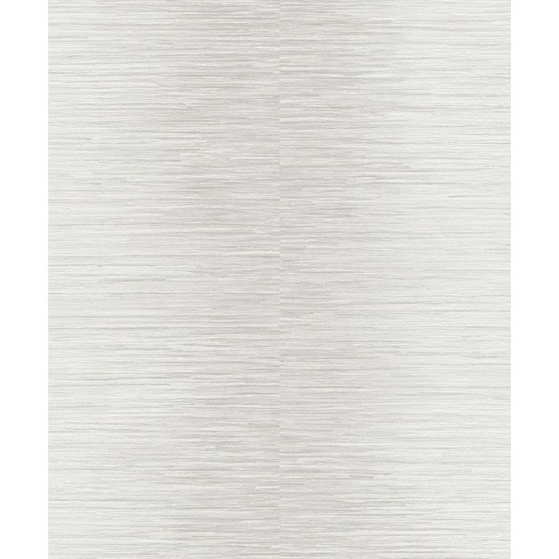 Papier peint texturé non tissé à rayures horizontales blanc fumée Pi., Blanc