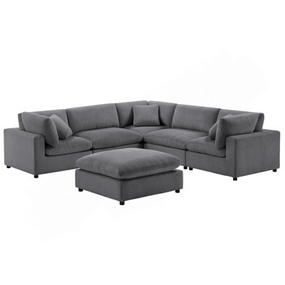 Chelsea Modular 6-Piece Sectional - Charcoal