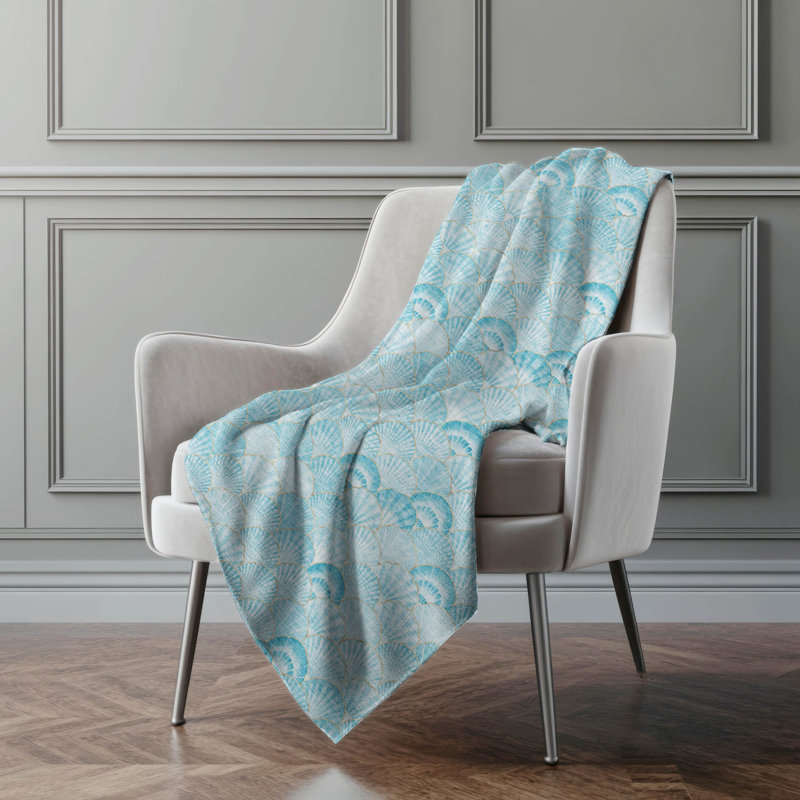 Jeté en sherpa Addison, Turquoise